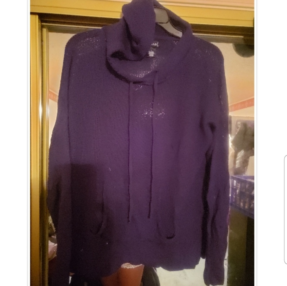 Dark Blue knit Hoodie